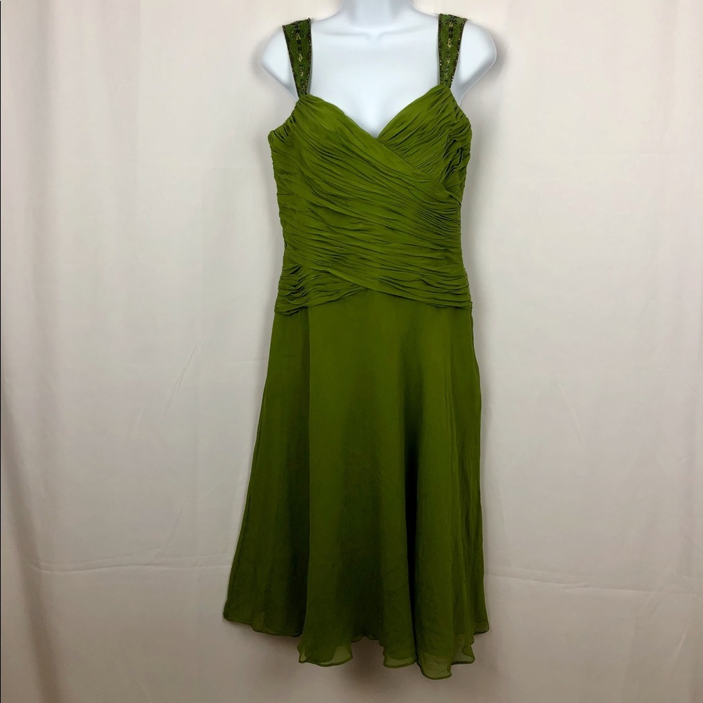 Jones New York Silk embellished strap dress 6